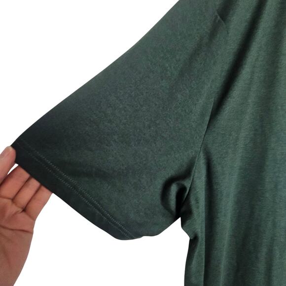 01.Algo Polo Shirt Green Short Sleeve Pullover Top Men XL Quick Dry UPF 40 - Picture 4 of 7